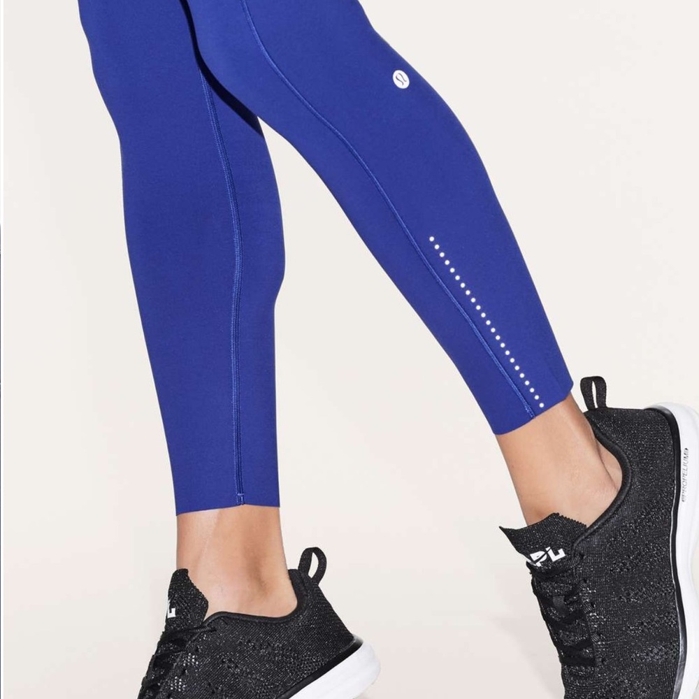 Lululemon fast & free 7/8 25” tight II nulux psychic blue - Picture 4 of 16